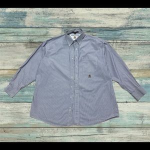 Vintage 1990s Men's Tommy Hilfiger Lion's Crest Oxford Shirt Size 17 1/2-34